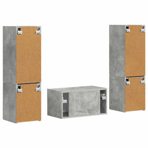 TV-Schrank Set Beton Grau 5-teilig