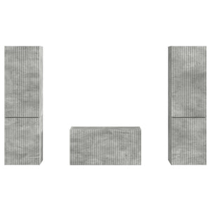 TV-Schrank Set Beton Grau 5-teilig