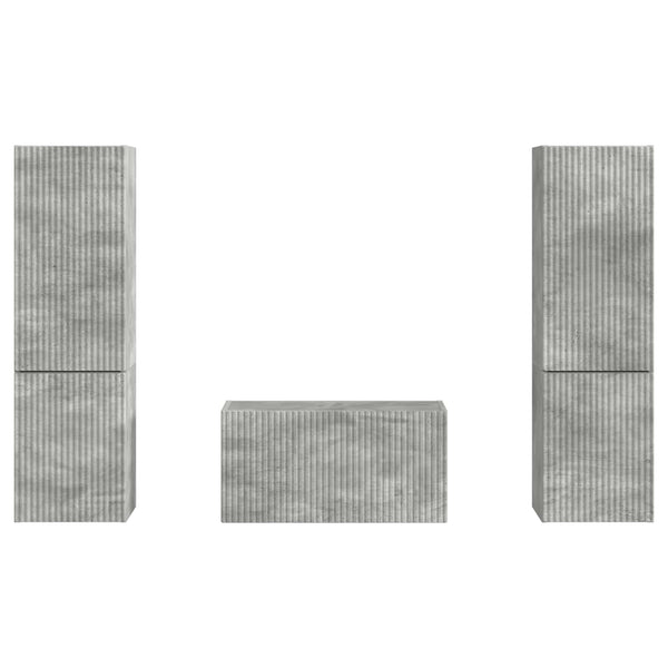 TV-Schrank Set Beton Grau 5-teilig