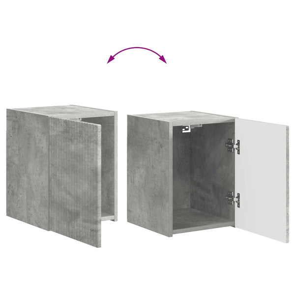 TV-Schrank Set Beton Grau 5-teilig
