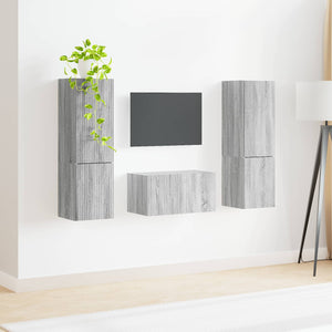TV-Schrank Set 5-teilig Grau Sonoma