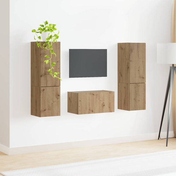 TV-Schrankset 5-teilig Artisan Eiche