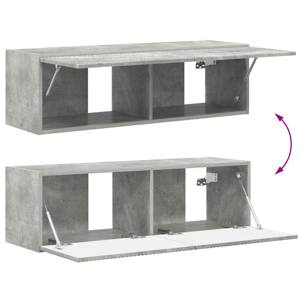 TV-Schrankset Beton Grau, 4-teilig