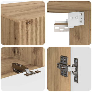 TV-Schrankset Artisan-Eiche 4-teilig