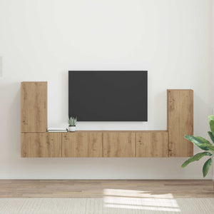 TV-Schrankset Artisan-Eiche 4-teilig