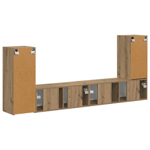 TV-Schrankset Artisan-Eiche 4-teilig
