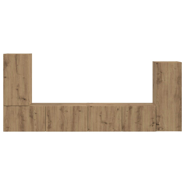 TV-Schrankset Artisan-Eiche 4-teilig