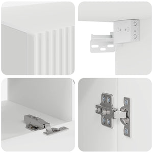Weißes TV-Schrank Set, 6-teilig
