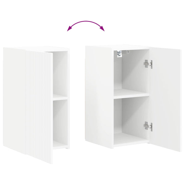 Weißes TV-Schrank Set, 6-teilig