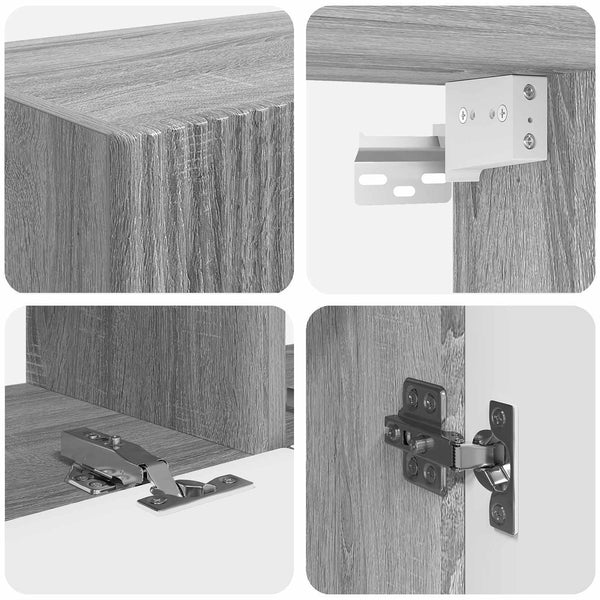 TV-Schrank Set 6-teilig Grau