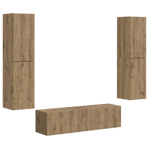 TV-Schrank Set 6-teilig Eiche