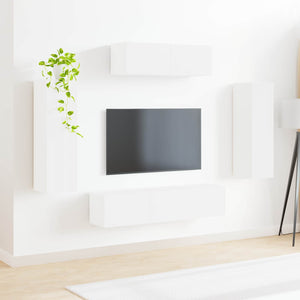 TV-Schrank 5er Set Weiß