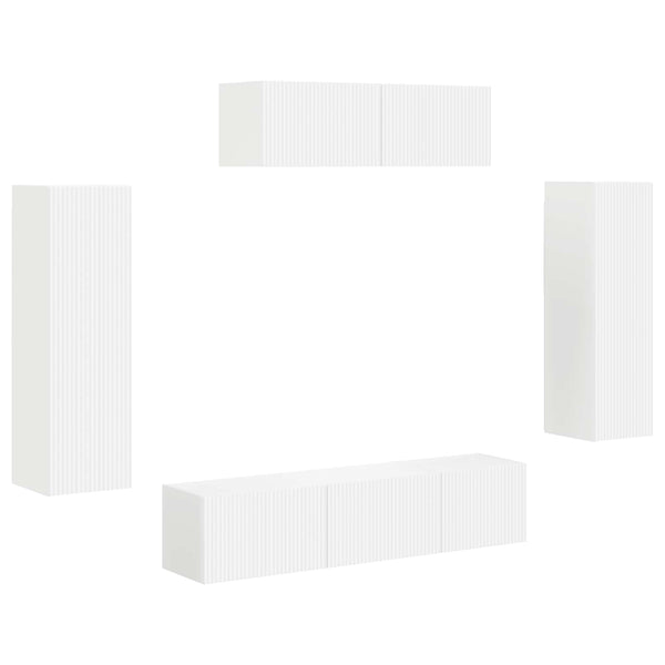 TV-Schrank 5er Set Weiß
