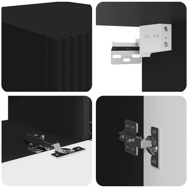 TV-Schrank Set 5-teilig Schwarz