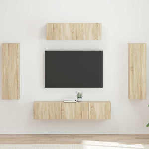 TV-Schrank Sonoma-Eiche, 5-teilig