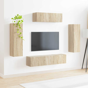 TV-Schrank Sonoma-Eiche, 5-teilig