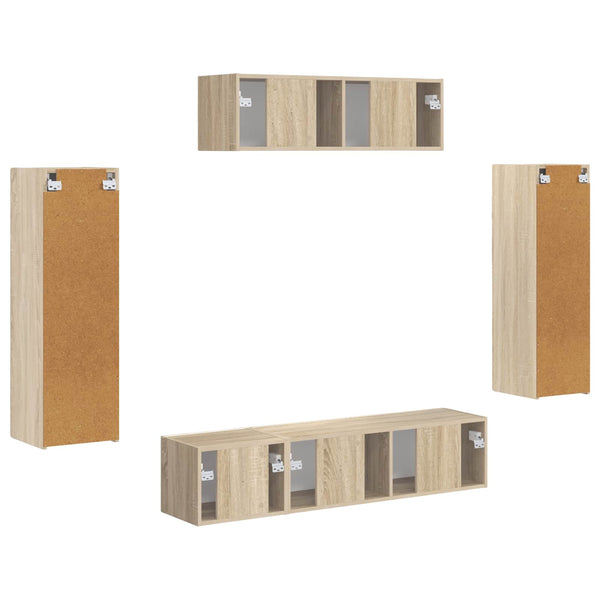 TV-Schrank Sonoma-Eiche, 5-teilig