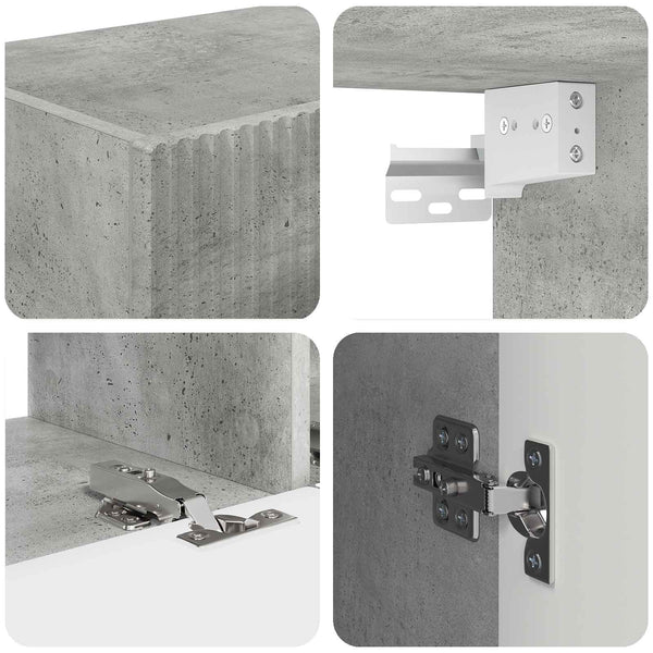 TV-Schrank 5-teilig Beton Grau
