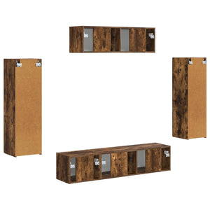 TV-Schrank 5er Set Geräucherte Eiche