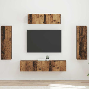 TV-Schrank 5er Set Altholz