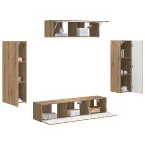TV-Schrank 5-teilig Artisan-Eiche
