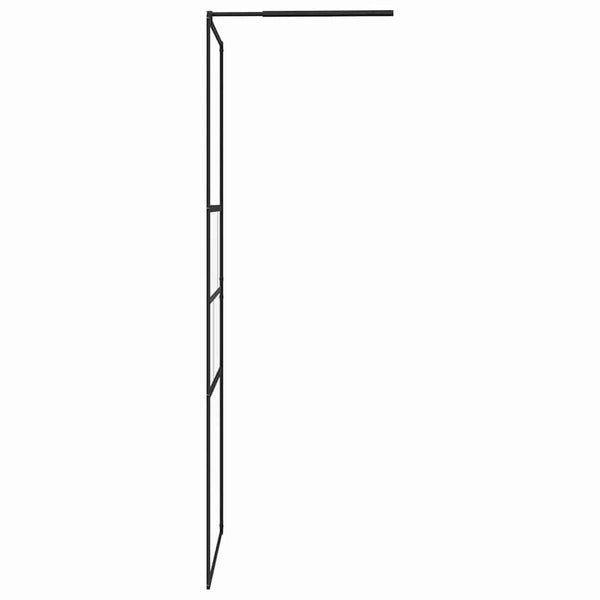 Walk-In Duschwand Schwarz 90x195 cm