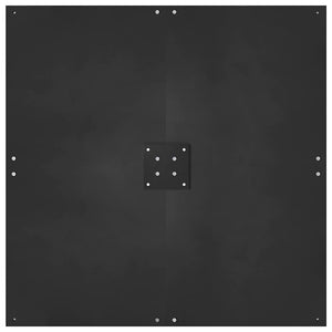 Sonnenschirmständer Schwarz 100x100 cm Stahl