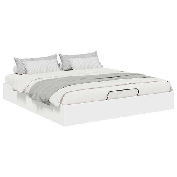 Ottoman Bettgestell Weiß 180x200 cm
