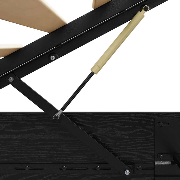 Ottoman Bettgestell Schwarze Eiche 180x200 cm
