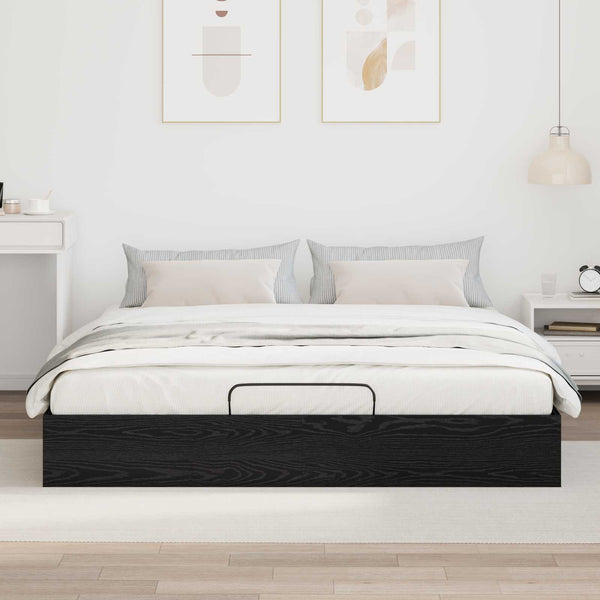 Ottoman Bettgestell Schwarze Eiche 180x200 cm