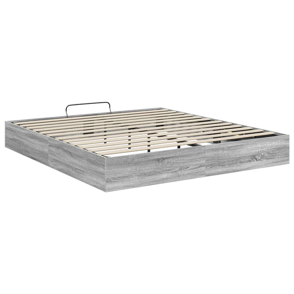 Ottoman Bettgestell 180x200 cm Grau Sonoma