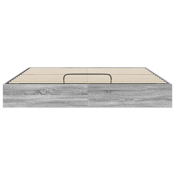 Ottoman Bettgestell 180x200 cm Grau Sonoma