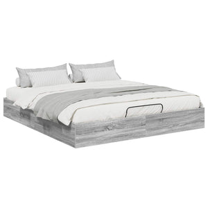 Ottoman Bettgestell 180x200 cm Grau Sonoma