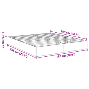 Ottoman Bettgestell Altholz 180x200 cm
