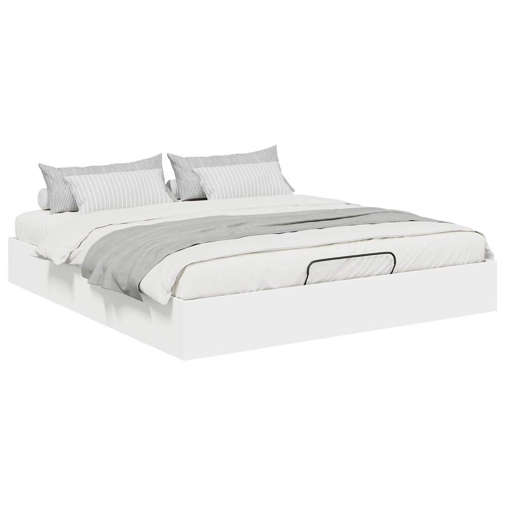 Ottoman Bettgestell Weiß 160x203 cm