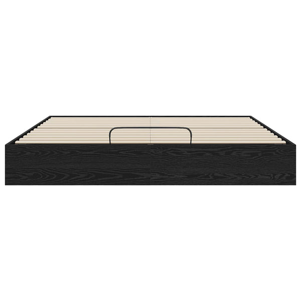 Ottoman Bettgestell 160x203 cm Schwarze Eiche