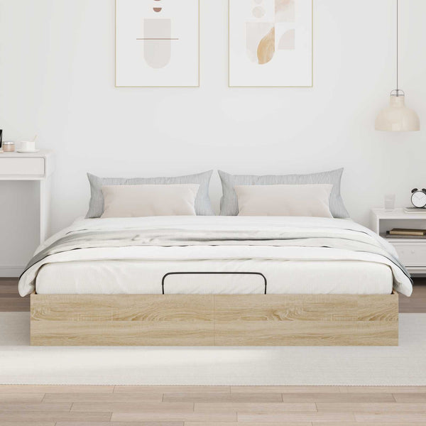 Ottoman Bettgestell Sonoma-Eiche 160x203 cm