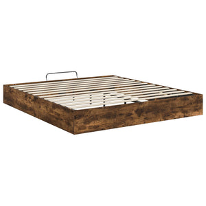 Ottoman Bettgestell Geräucherte Eiche 160x203 cm