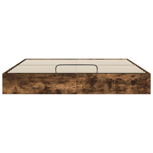 Ottoman Bettgestell Geräucherte Eiche 160x203 cm