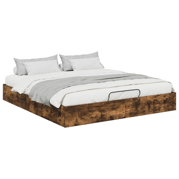 Ottoman Bettgestell Geräucherte Eiche 160x203 cm