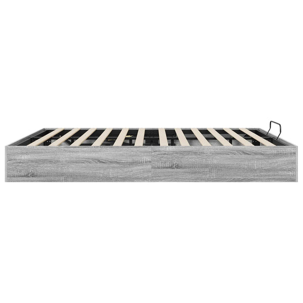 Ottoman Bettgestell 160x200 cm Grau Sonoma
