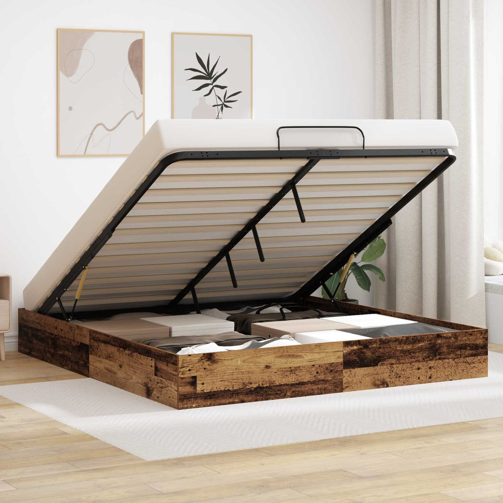 Ottoman Bettgestell Altholz 160x200 cm