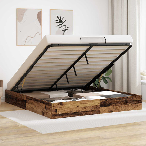 Ottoman Bettgestell Altholz 160x200 cm