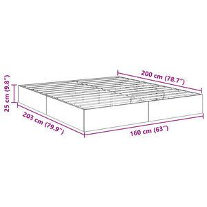 Ottoman Bettgestell Altholz 160x200 cm