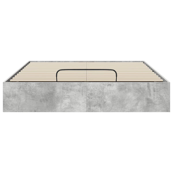 Ottoman Bettgestell Betongrau 150x200 cm