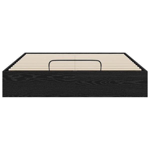Ottoman Bettgestell 140x200 cm Schwarze Eiche