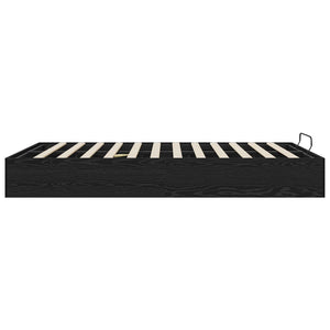 Ottoman Bettgestell 140x200 cm Schwarze Eiche