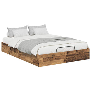 Ottoman Bettgestell Altholz 140x203 cm