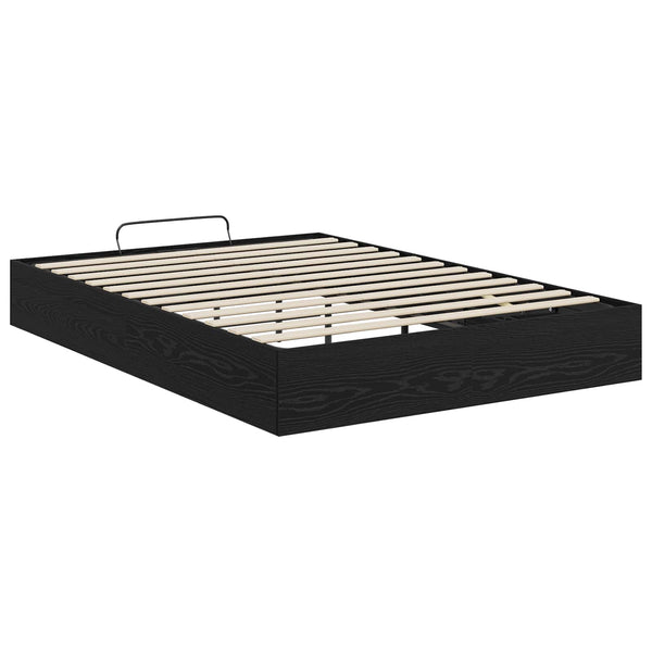 Ottoman Bettgestell 203x120 cm Schwarze Eiche