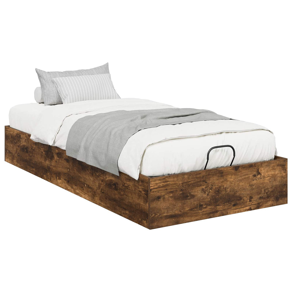 Ottoman Bettgestell 203x90 Geräucherte Eiche